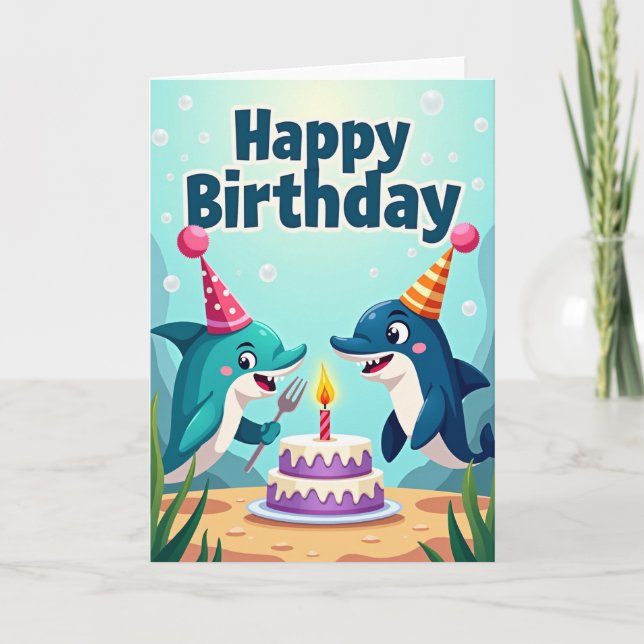 Bubbling Fun Birthday Card (Front)