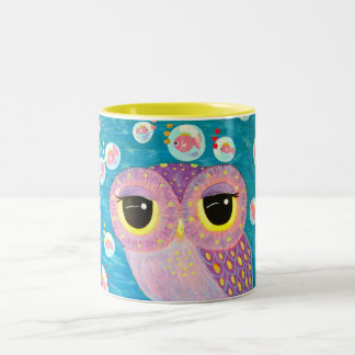 Bubbling With Love Two-Tone Coffee Mug