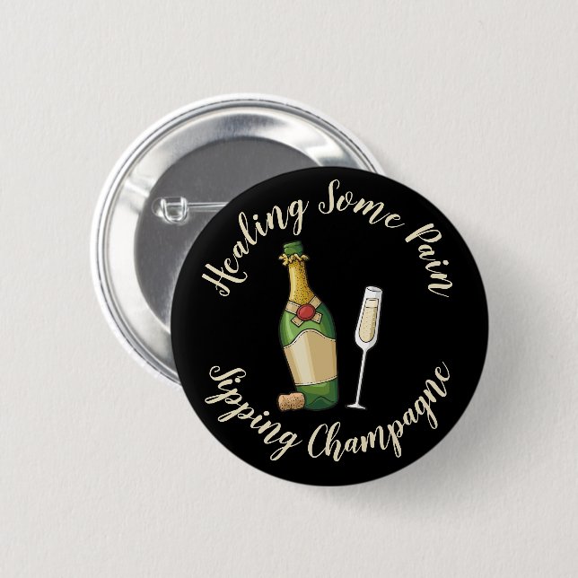 Bubbly 6 Cm Round Badge (Front & Back)