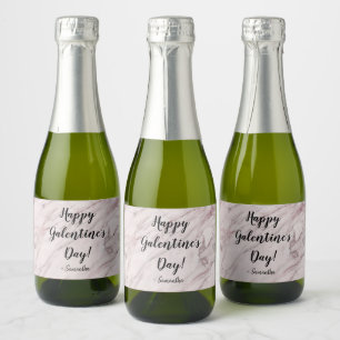 "Bubbly Affection" Personalised Mini Sparkling Win Sparkling Wine Label