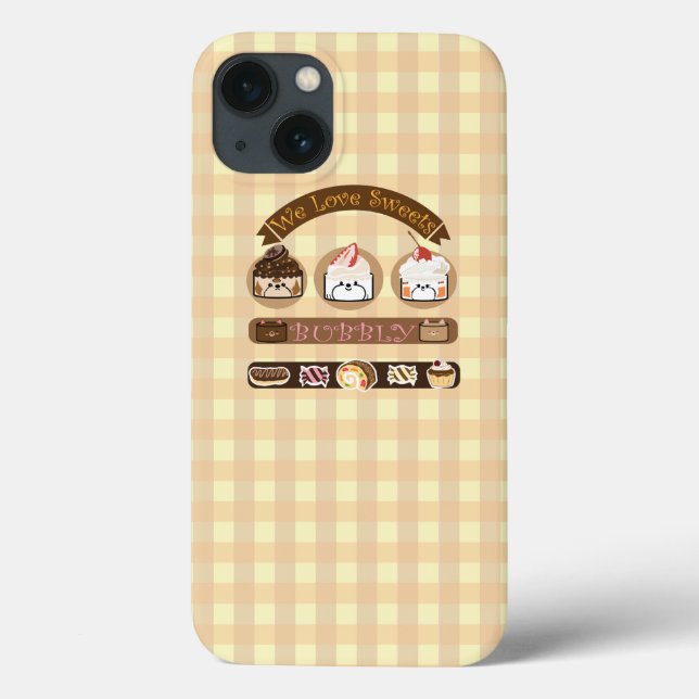 Bubbly and friends love sweets Case-Mate iPhone case (Back)