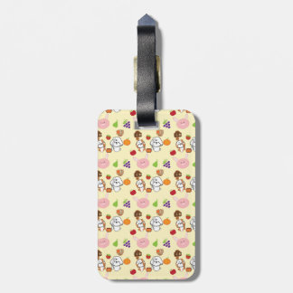 bubbly and his friends patterns luggage tag