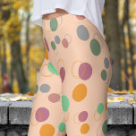 Bubbly Apricot Pink Bubbles Pattern Leggings<br><div class="desc">Pop of Fun: Add some bubbly charm to your wardrobe with these one-of-a-kind Bubbles leggings! Full of bright, vibrant colours, they’re perfect for a playful workout or casual day out. Comfortable and stylish, these leggings are sure to bring a smile to your face and a fun twist to your look....</div>