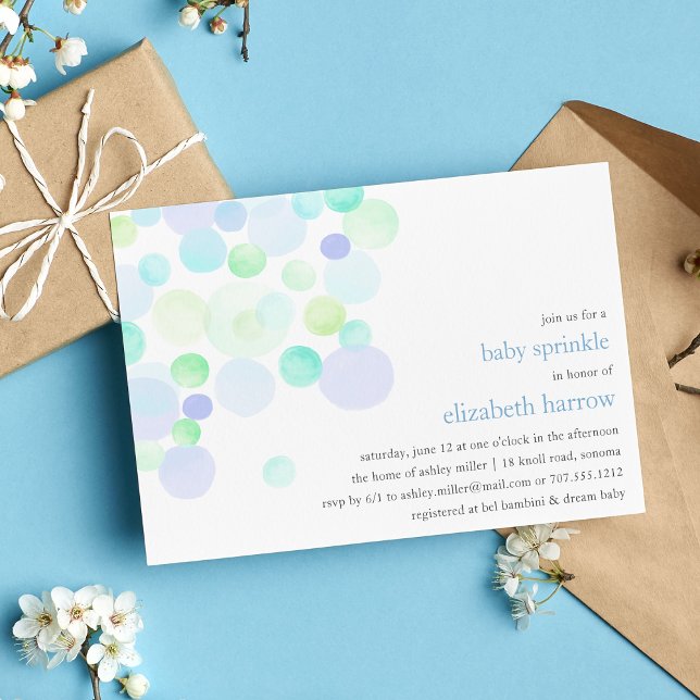 Bubbly Blue | Baby Sprinkle Invitation (Creator Uploaded)