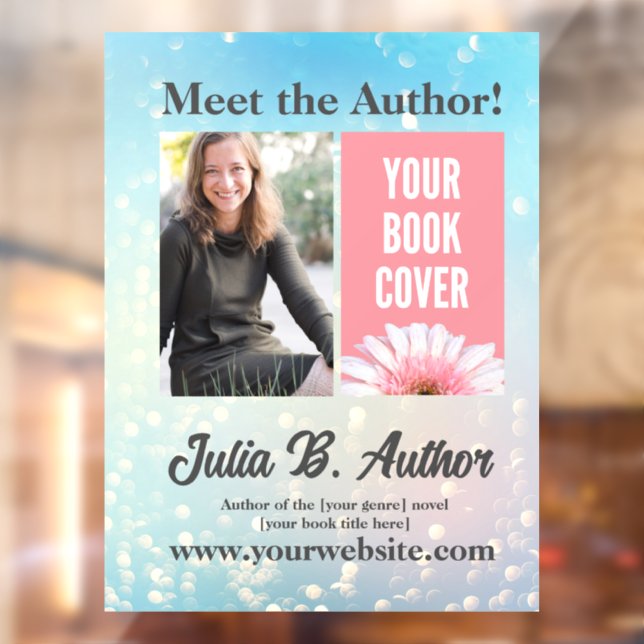 Bubbly Blue Custom Author Book Signing (Sheet 2)