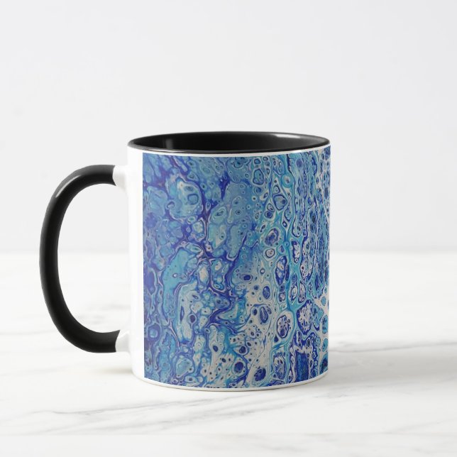 Bubbly blue mug (Left)