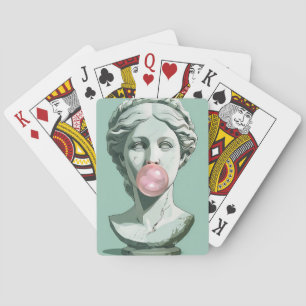Bubbly Bubbly Gum Bust Playing Cards