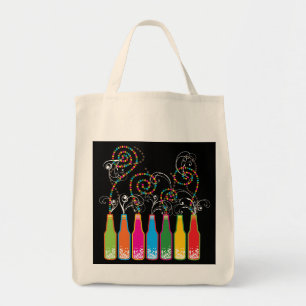 Bubbly Celebrations! Colourful Custom Gift Tote Bag