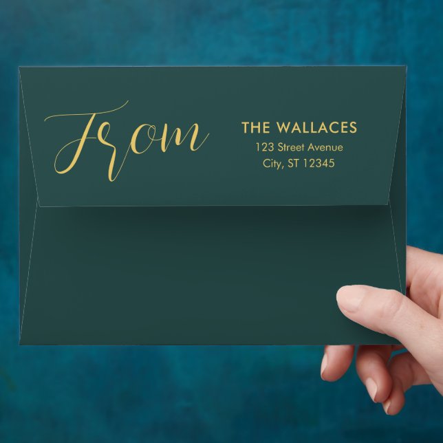 Bubbly Cheer Christmas Holiday Card Envelopes (Hand)