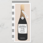 Bubbly Engagement Party Invite<br><div class="desc">Engagement party invite design by Shelby Allison featuring a faux gold foil wrapped champagne bottle that can be personalised with your text.</div>