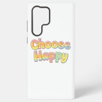 Bubbly Font "Choose Happy" Quote
