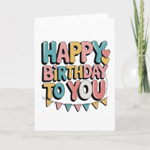 Bubbly Happy Birthday Card