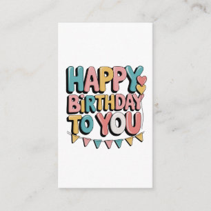 Bubbly Happy Birthday Enclosure Card