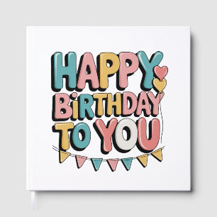 Bubbly Happy Birthday Guest Book