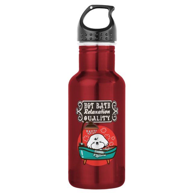 Bubbly- hot bath and relax time 532 ml water bottle (Front)