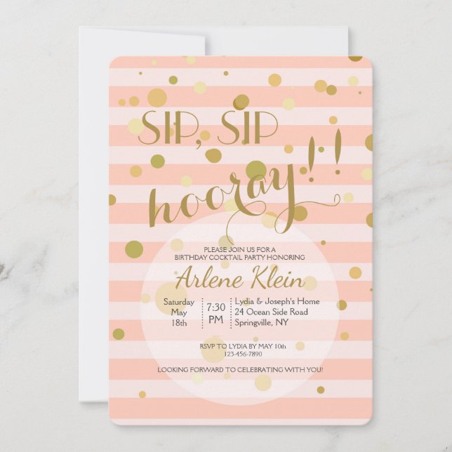 Bubbly Invitation (Front)