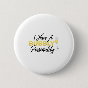 Bubbly Ity _ Champagne_wine Lover Quote 6 Cm Round Badge