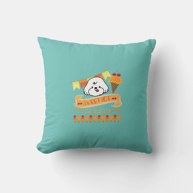 bubbly loves ice cream cushion (Front)