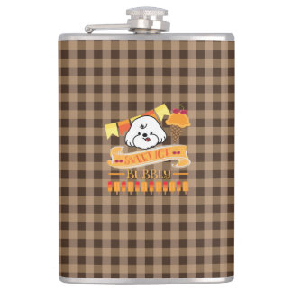 bubbly loves ice cream hip flask