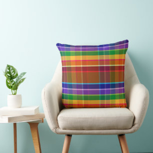 Bubbly Plaid AB Cushion