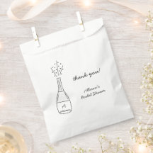 Bubbly Popping Champagne Bottle Bridal Shower