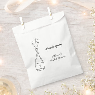 Bubbly Popping Champagne Bottle Bridal Shower Favour Bags