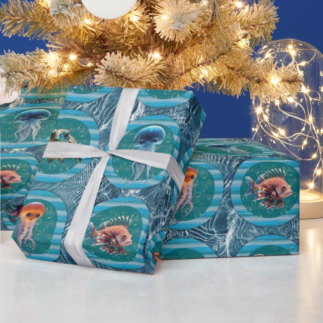 Bubbly Seas 2 Wrapping Paper Rolls (Holidays)