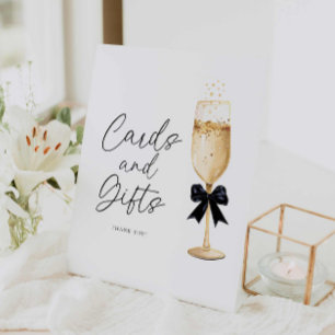 Bubbly Themed Bridal Shower Cards and Gift Sign