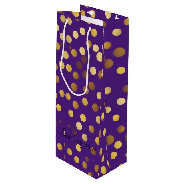 Bubbly Wine Gift Bag (Front Angled)