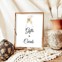 Bubbly Wine glasses Bridal shower gift & Cards