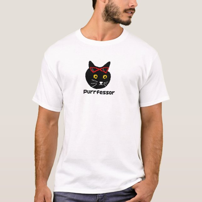 BubblyCuddle Purrfessor Cat T-Shirt (Front)