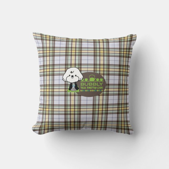 bubbly's tea party cushion (Front)