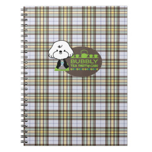 bubbly's tea party spiral notebook