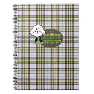 bubbly's tea party spiral notebook
