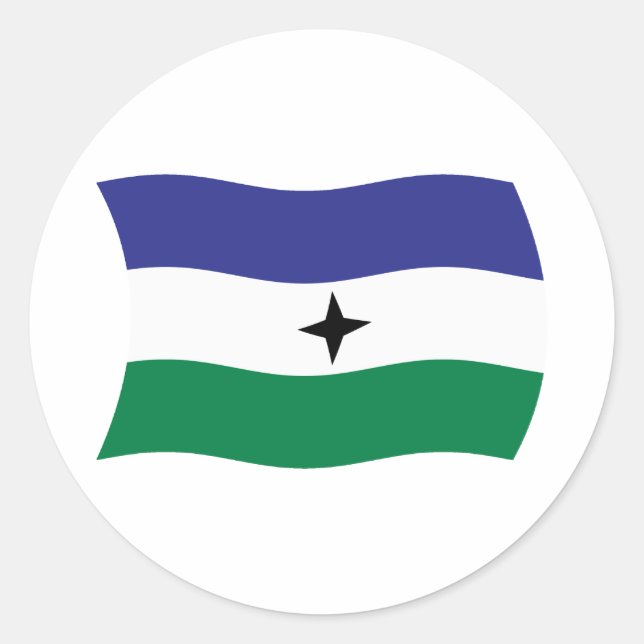 Bubi Nationalist Flag Sticker (Front)