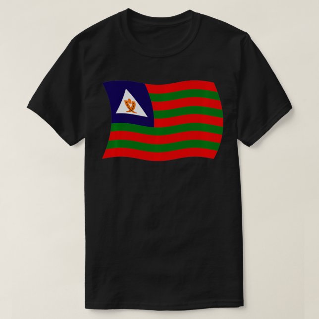 Bubi Tribal Flag Africa African Bioko Island Guine T-Shirt (Design Front)