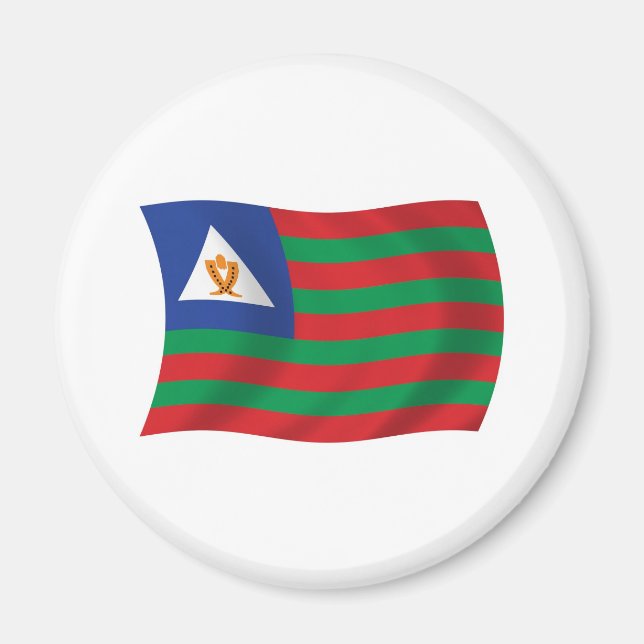Bubi Tribal Flag Magnet (Front)