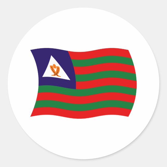 Bubi Tribal Flag Sticker (Front)
