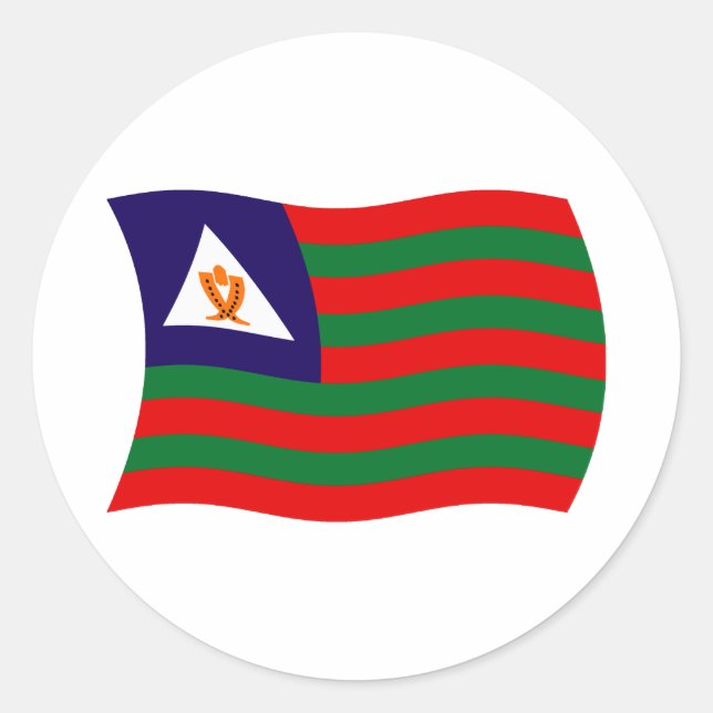 Bubi Tribal Flag Sticker (Front)