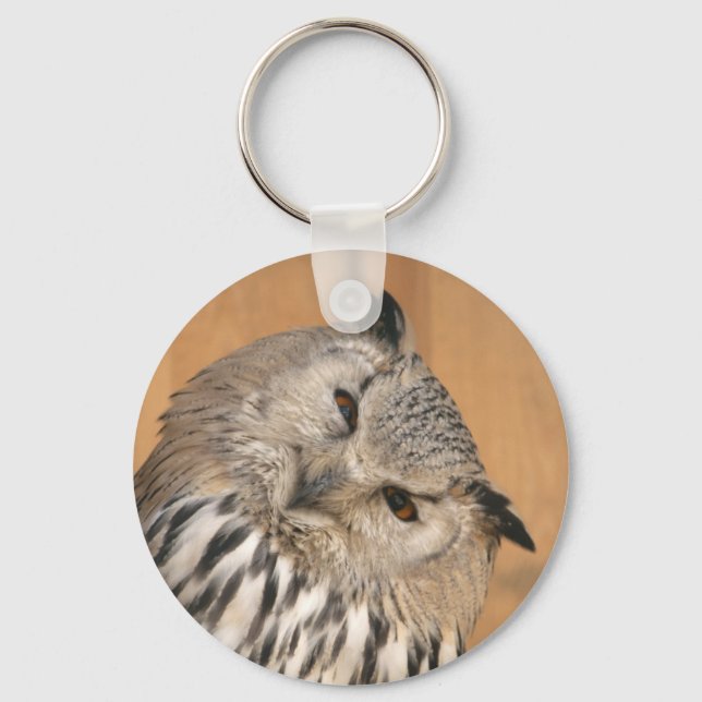 Bubo bubo sibiricus key ring (Front)
