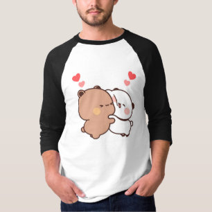 Bubu and Dudu, Panda And Brownie Bear Couple T-Shirt