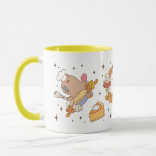 Bubu the Guinea pig, Fall and Pie Mug