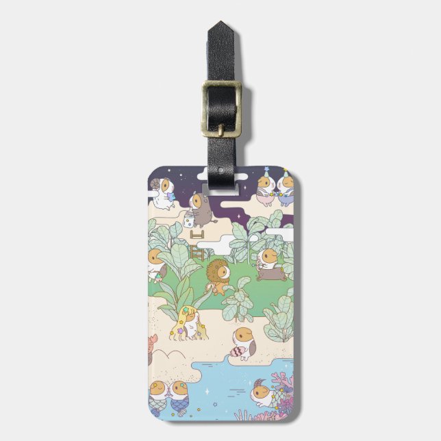 Bubu the Guinea Pig, Holoscope Land Luggage Tag (Front Vertical)