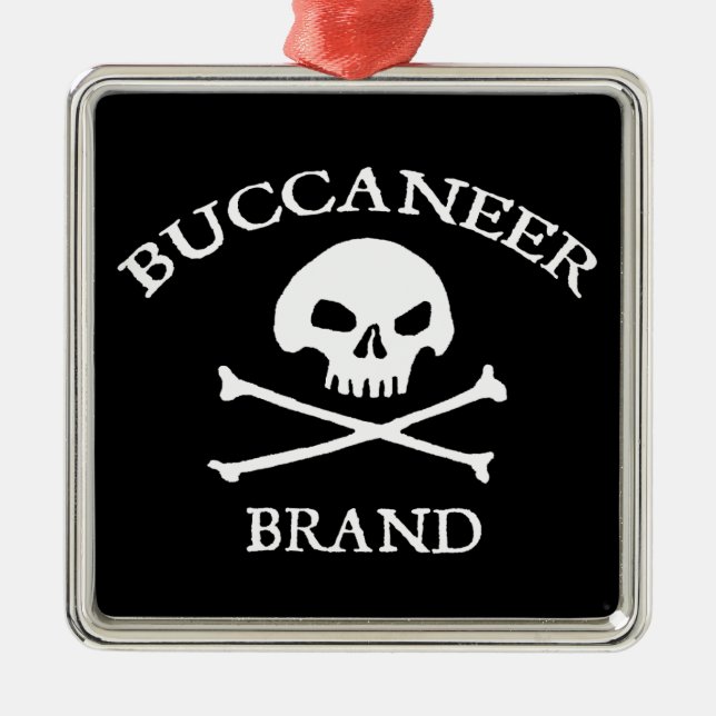 Buccaneer Brand Metal Tree Decoration (Front)