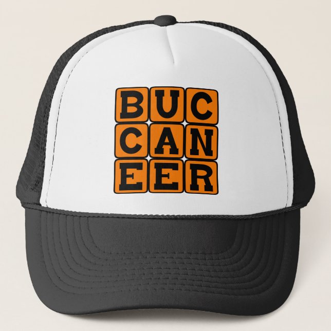 Buccaneer, Sea Pirate Trucker Hat (Front)