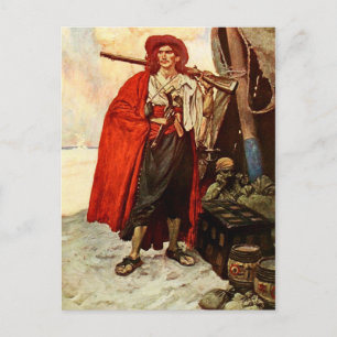 Buccaneer With A Rifle Postcard
