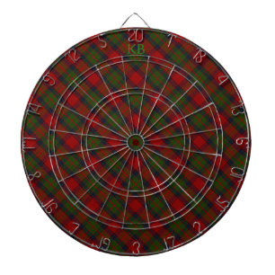 Buccleuch Official Tartan with monogram / initials Dartboard