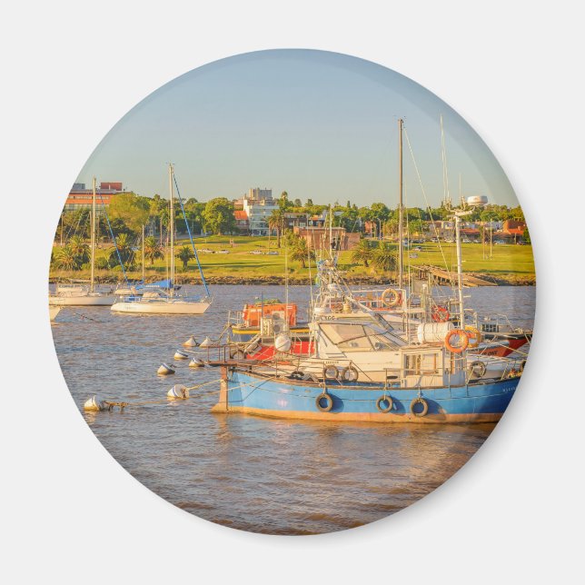 Buceo Port, Montevideo, Uruguay Magnet (Front)