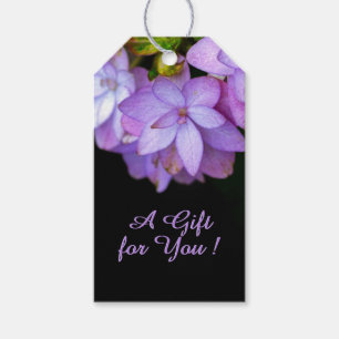 Buch of Many Petaled Purple Flowers a Gift for You Gift Tags