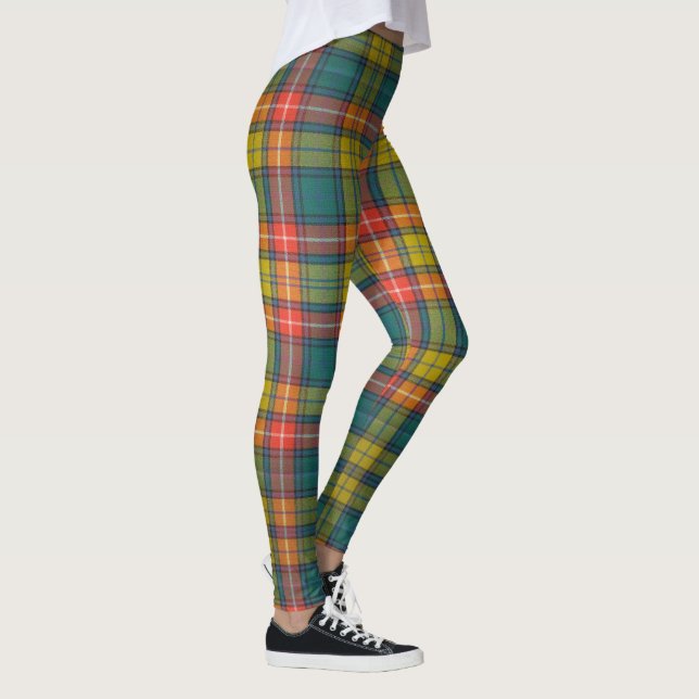 Buchanan Ancient Tartan Pattern  Leggings (Right)